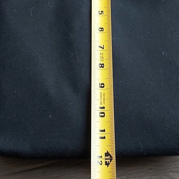 NWOT Imitation Bueno Black Felt Media Bag with Floral Trim - Stylish Purse - Picture 10 of 10